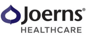 Logo of Joerns Healthcare featuring a stylized blue and white icon next to the company name in bold black letters.