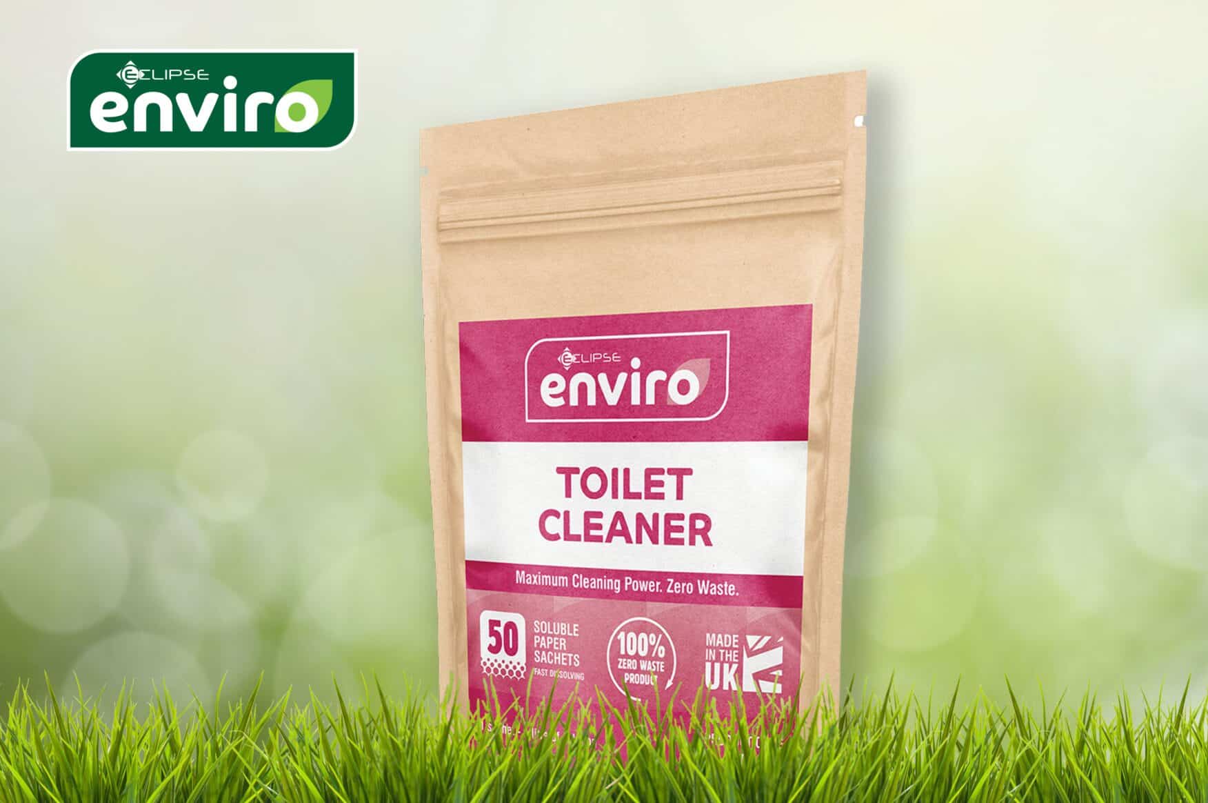 Eco-friendly cleaners sachets by Enviro – zero waste, made in the UK