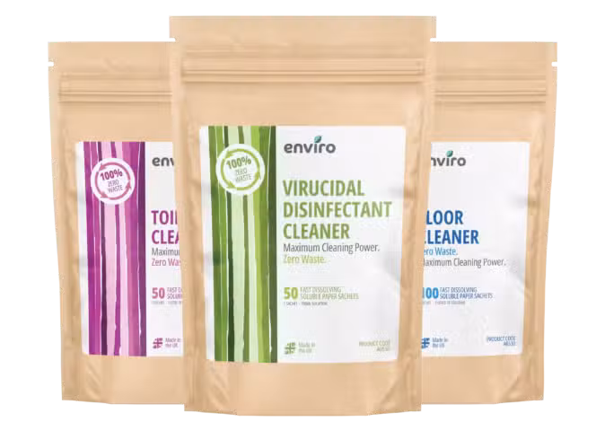 Able Enviro pre-measured cleaning sachets