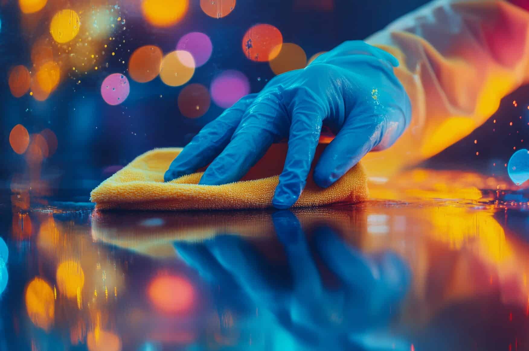Care home outbreak cleaning procedures using PPE and surface disinfection during infection control response
