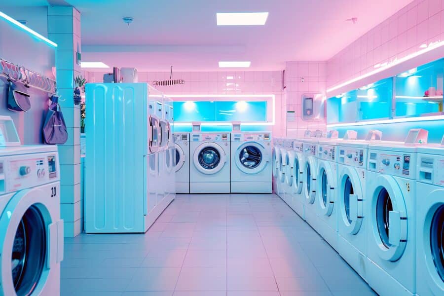 how many commercial washing machines do I need in a professional laundry room