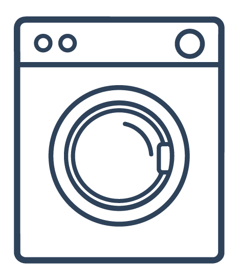 Commercial washing machine capacity icon