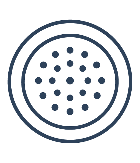 Commercial washing machine drum volume icon