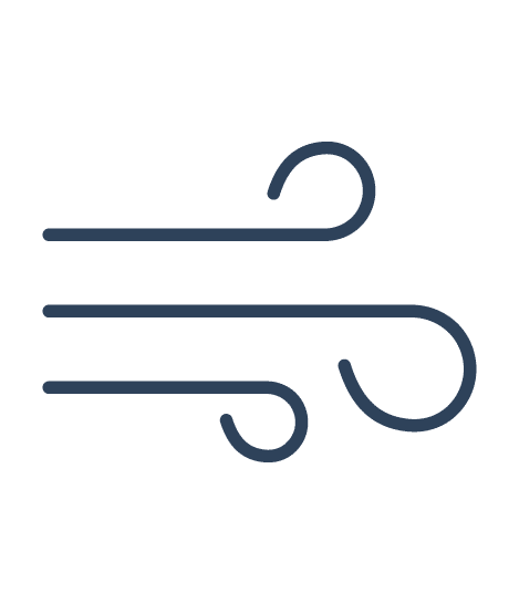 Commercial tumble dryer airflow icon