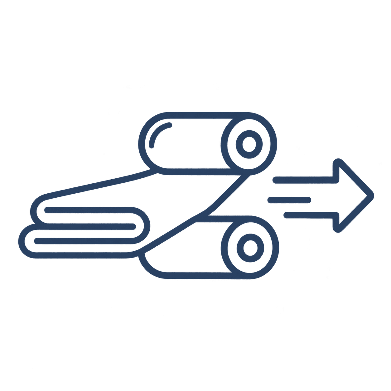 Commercial ironer throughput icon