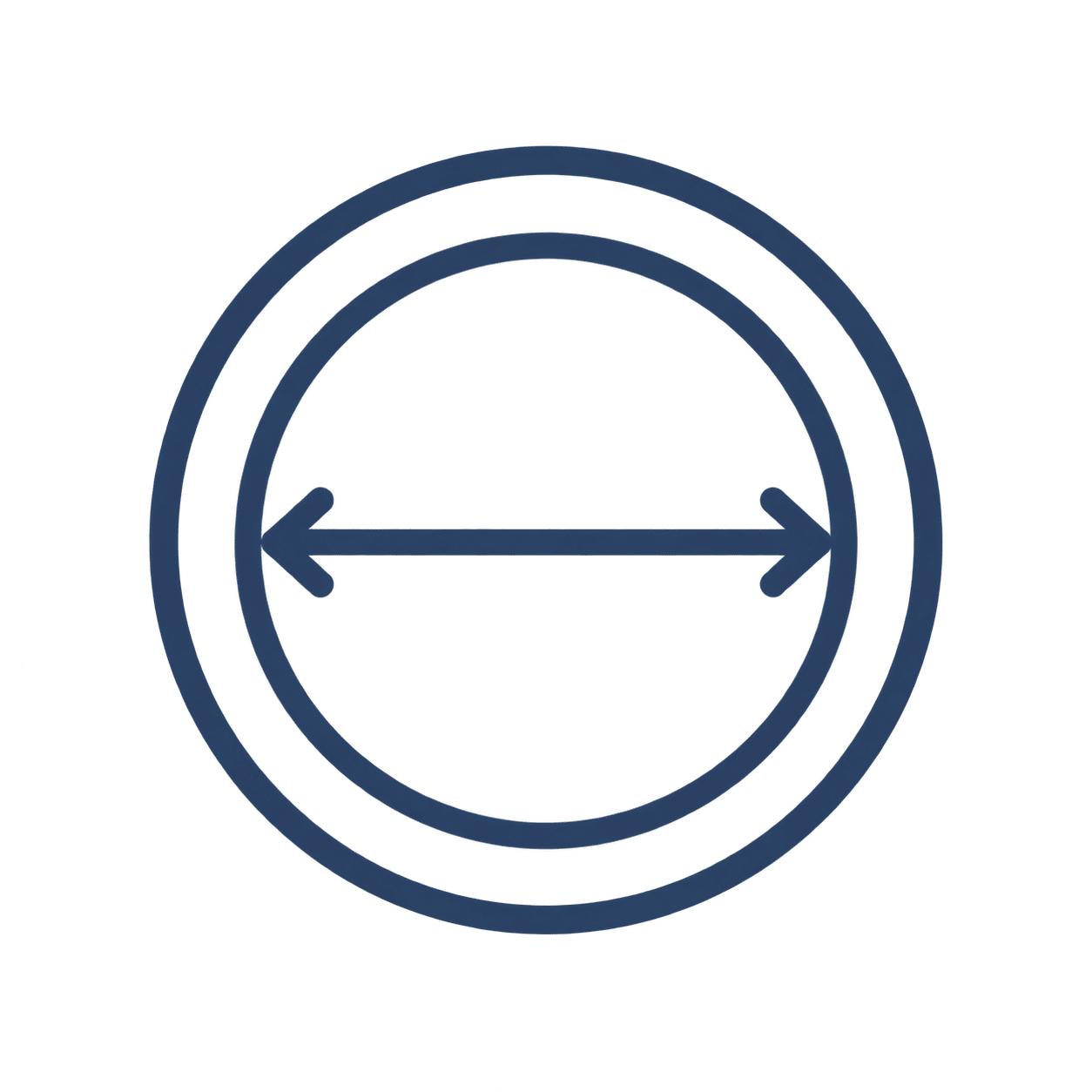 Commercial ironer roller diameter icon